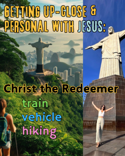 Christ the Redeemer Rio how to get there train van or hiking